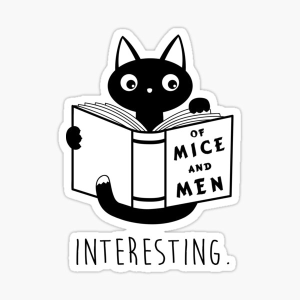 Of mice and men Sticker