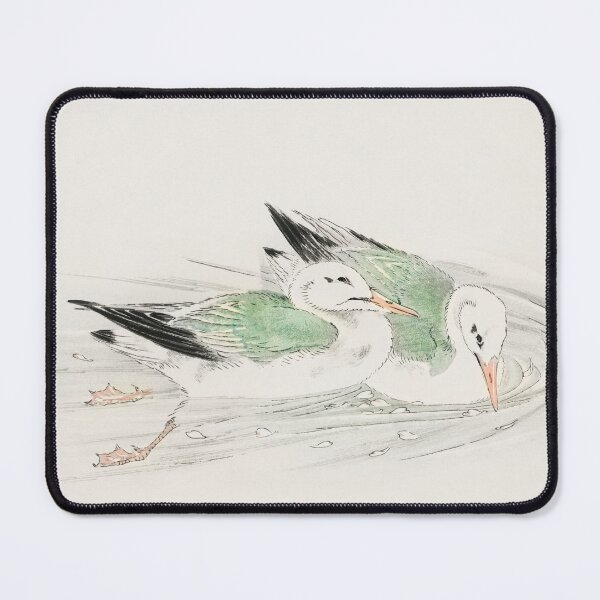Item preview, Gulls in Water by Numata Kashu - Japanese Vintage Artwork designed and sold by Purrfecta.