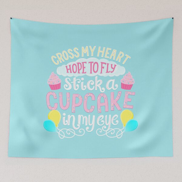 Item preview, Pony Pinkie Promise - Lettering Quote Cupcake designed and sold by Kit Cronk.