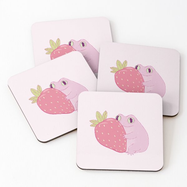 Item preview, Cute Strawberry Frog designed and sold by elevenkivi.