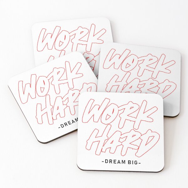 Item preview, work hard dream big designed and sold by wineDsign.