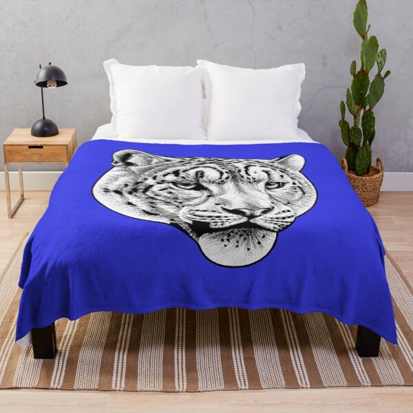 Item preview, Snow Leopard - blue designed and sold by LorenDowding.