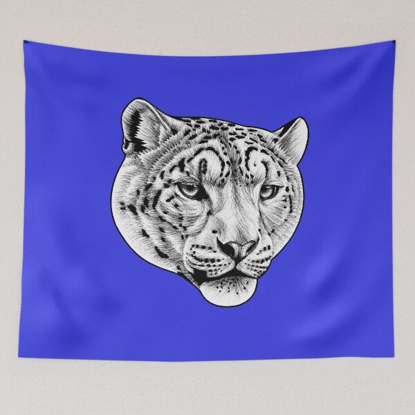 Item preview, Snow Leopard - blue designed and sold by LorenDowding.