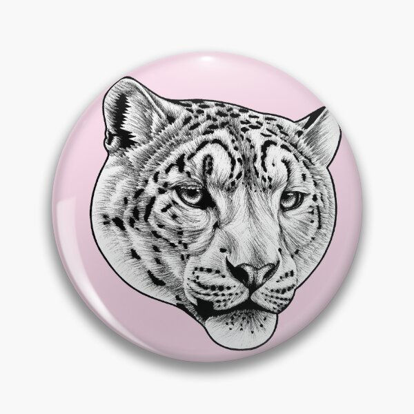 Item preview, Snow leopard - pink designed and sold by LorenDowding.