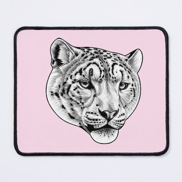 Item preview, Snow leopard - pink designed and sold by LorenDowding.