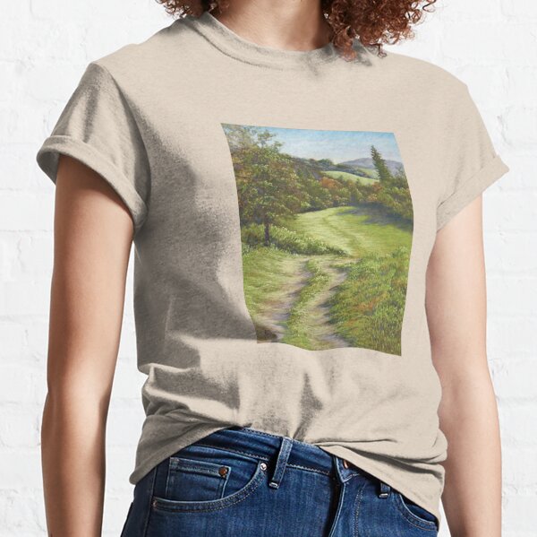 Autumn Walk, Surrey Hills in Pastel Classic T-Shirt