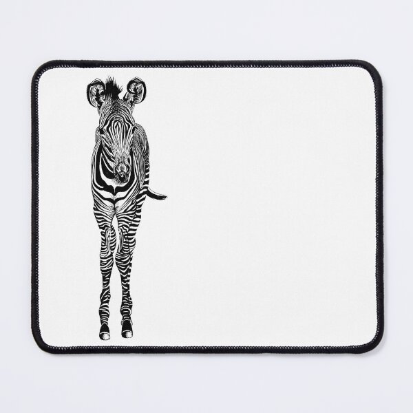 Item preview, Grevy's zebra foal - ink illustration designed and sold by LorenDowding.