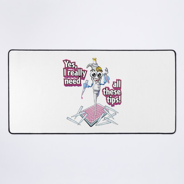 Item preview, PCR Pipette Funny Cute Science Cartoon - Yes, I Really Need All These Tips designed and sold by Zit-Zat-Zot.