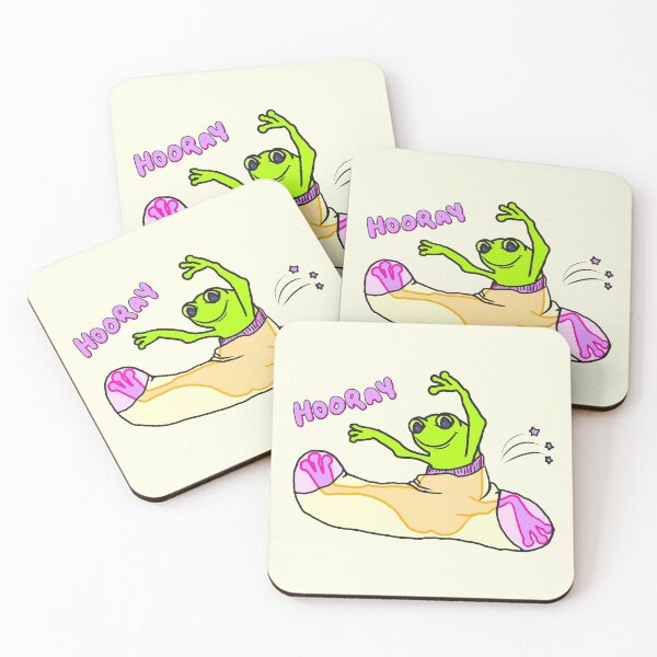 Item preview, Hooray Frog In A Sock - Funny Happy Birthday Emotion designed and sold by ViewerEqualsPhoton.