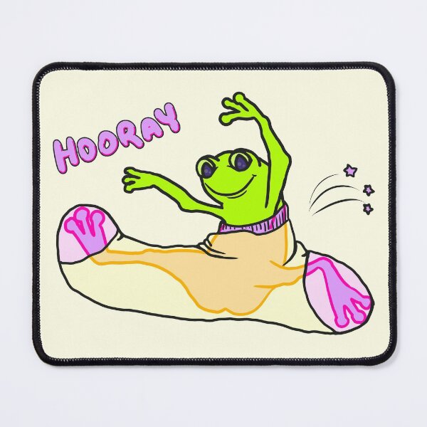 Item preview, Hooray Frog In A Sock - Funny Happy Birthday Emotion designed and sold by ViewerEqualsPhoton.