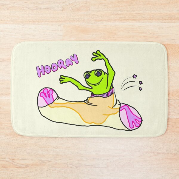 Item preview, Hooray Frog In A Sock - Funny Happy Birthday Emotion designed and sold by ViewerEqualsPhoton.