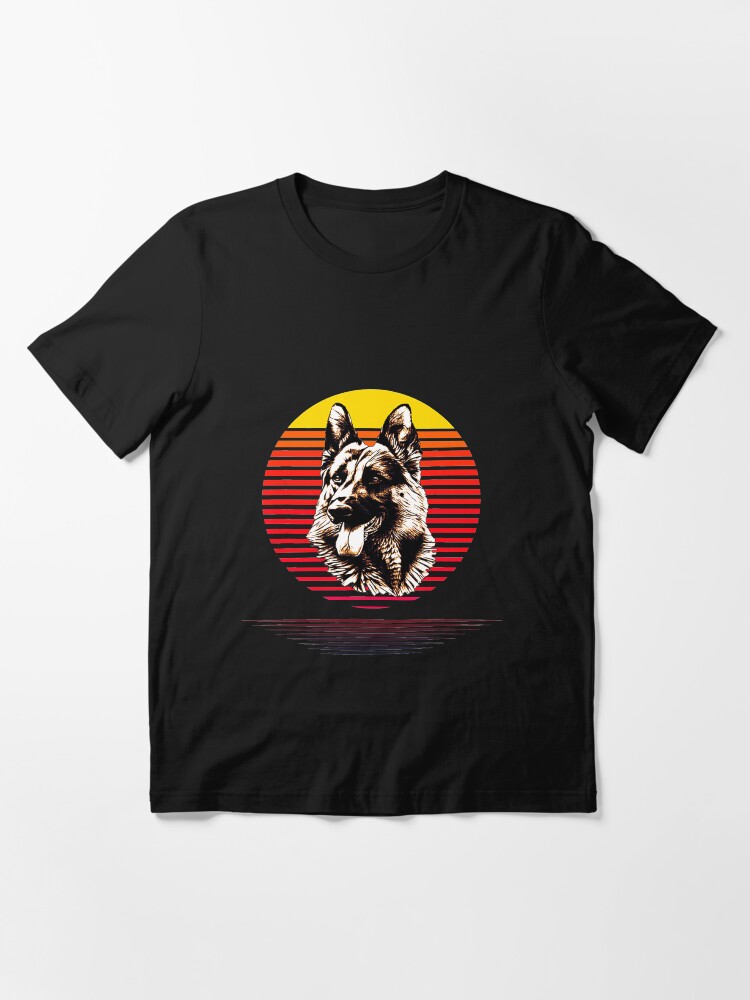 Alternate view of German Shepherd Hand Draw Dog Essential T-Shirt