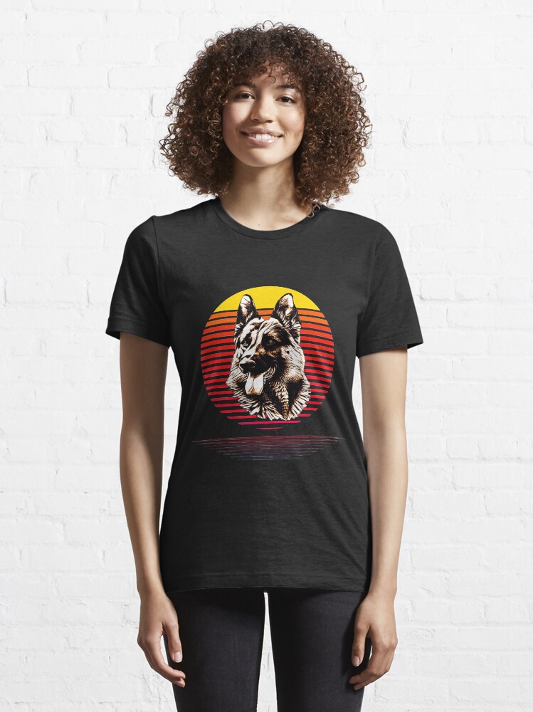 Alternate view of German Shepherd Hand Draw Dog Essential T-Shirt