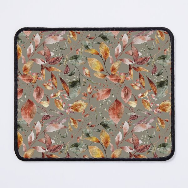 Item preview, Fall Leaves with Gray Background designed and sold by ElishaKayne.