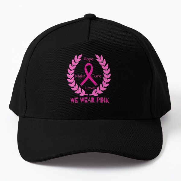 Breast Cancer Awareness Baseball Caps - 12 Pc.