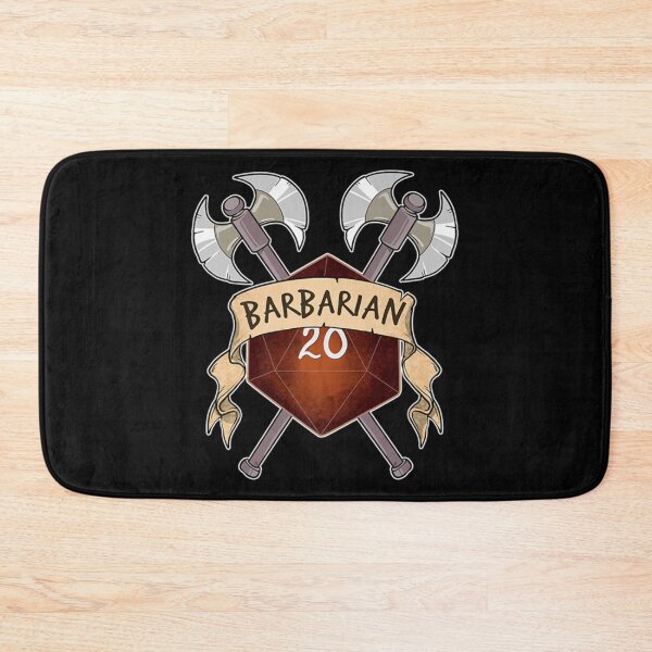 Artikelvorschau, Barbarian Roll 20 Sided Dice Role Play T-ShirtBARBARIAN ROLL 20 SIDED DICE ROLE PLAY GAME DUNGEON FANTASY entworfen und verkauft von MarioKatut.
