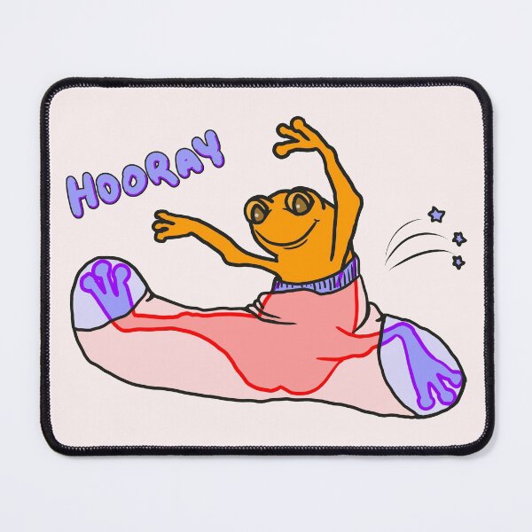 Item preview, Hooray Frog In A Sock - Funny Happy Emotion designed and sold by ViewerEqualsPhoton.
