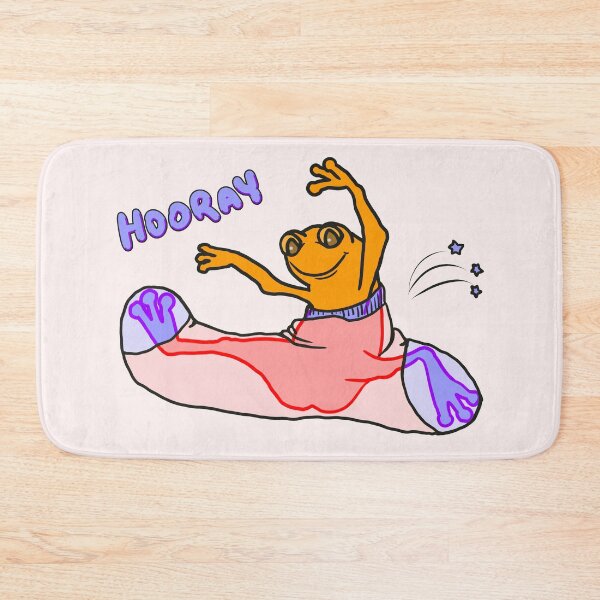 Item preview, Hooray Frog In A Sock - Funny Happy Emotion designed and sold by ViewerEqualsPhoton.