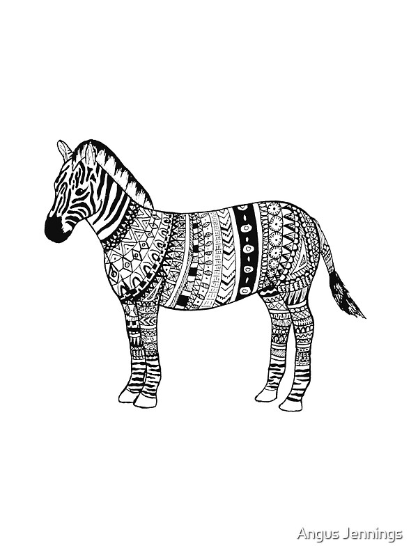 "A Zebra can't change its Stripes" Stickers by Angus Jennings Redbubble