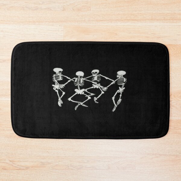 Item preview, dancing skeleton circle designed and sold by aloha-designs.