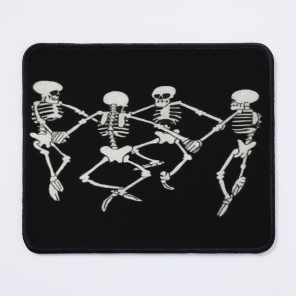 Item preview, dancing skeleton circle designed and sold by aloha-designs.