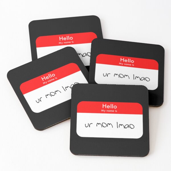 Item preview, ur mom_quot_ Nametag Active  designed and sold by MessyscrappeSVG.