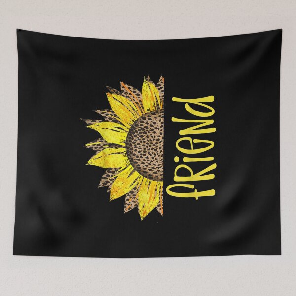 Item preview,  Friend Leopard Print Cheetah Yellow Half Sunflower designed and sold by miann4.