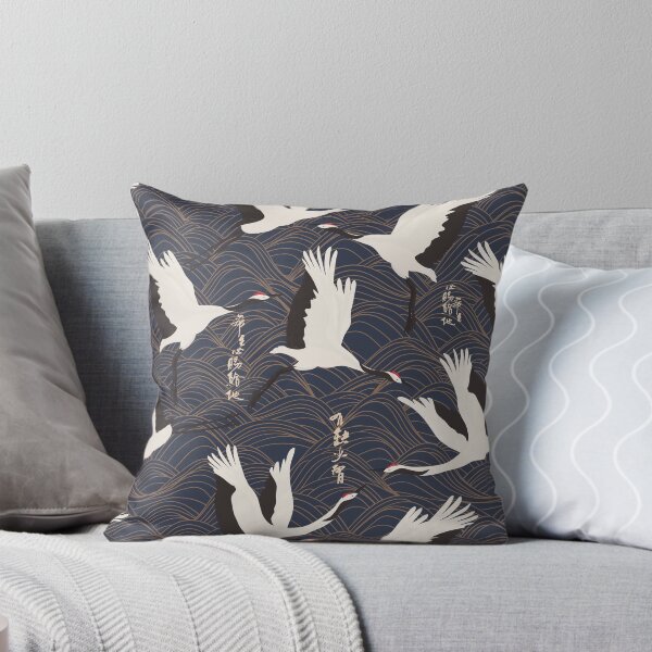 Item preview, Japanese crane bird pattern designed and sold by PG Illustration.
