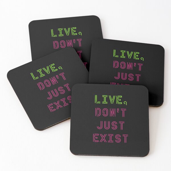 Item preview, Live, don’t just exist in neon designed and sold by Smiley-10.