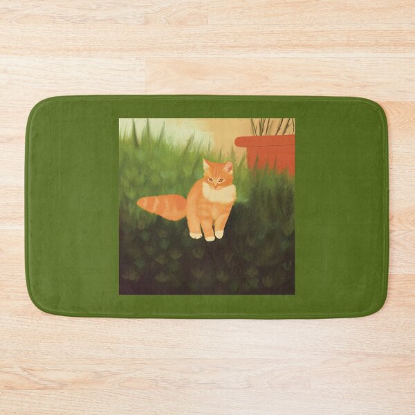 Item preview, Ginger cat in a calm forest meadow designed and sold by Dearlinh.