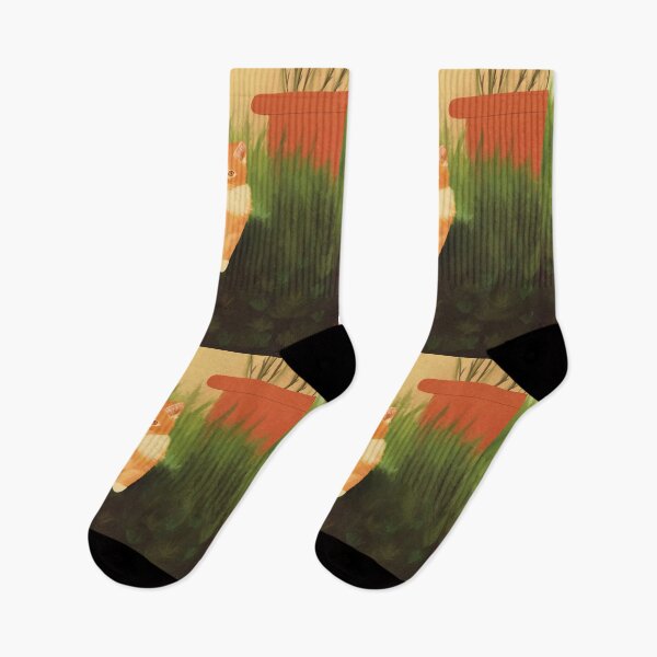 Item preview, Ginger cat in a calm forest meadow designed and sold by Dearlinh.