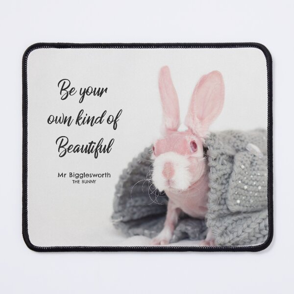 Item preview, Mr Bigglesworth the bald rabbit - Be Your Own Kind of Beautiful designed and sold by mrbigglesworth.