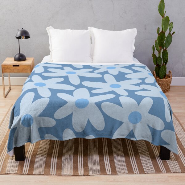Item preview, Daisy Time Floral Pattern in Light Blue designed and sold by kierkegaard.