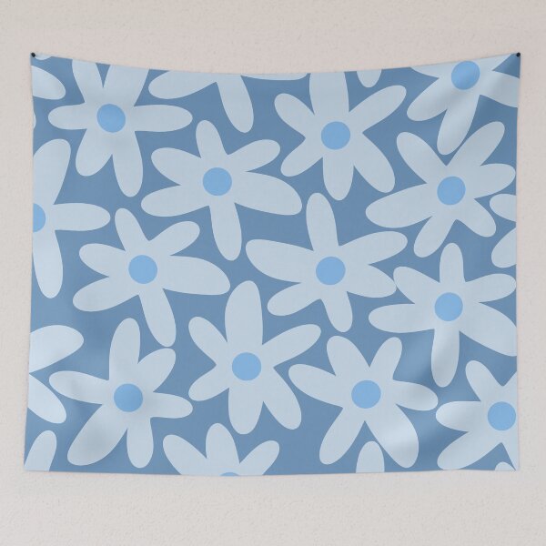 Item preview, Daisy Time Floral Pattern in Light Blue  designed and sold by kierkegaard.