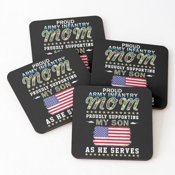 Item preview,  Proudly Supporting Son Serves Proud Army Infantry Mom designed and sold by miann4.