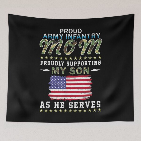 Item preview,  Proudly Supporting Son Serves Proud Army Infantry Mom designed and sold by miann4.