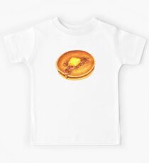 Pancakes Pattern - Blue Kids Tee