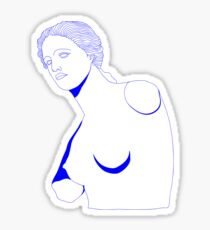 blue aphrodite Sticker