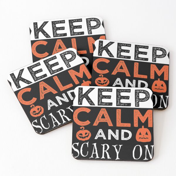 Artikelvorschau, Halloween-Kostüm Bleib ruhig und gruselig auf Kürbis entworfen und verkauft von Uniformity45.