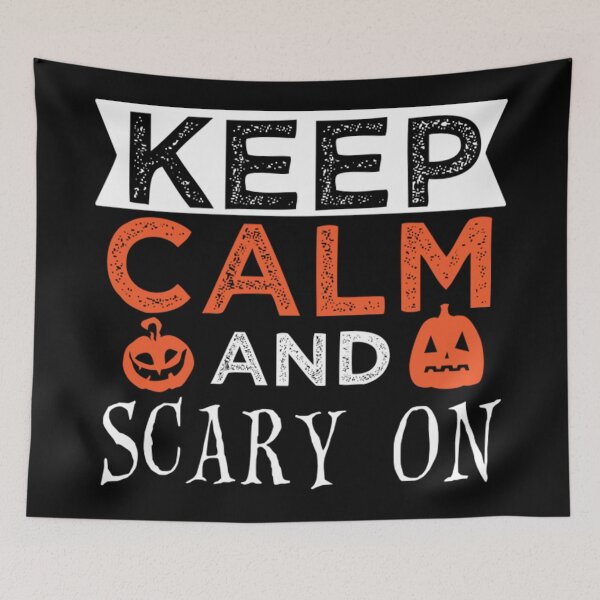 Item preview, Halloween Costume Keep Calm And Scary On Pumpkin  designed and sold by Uniformity45.