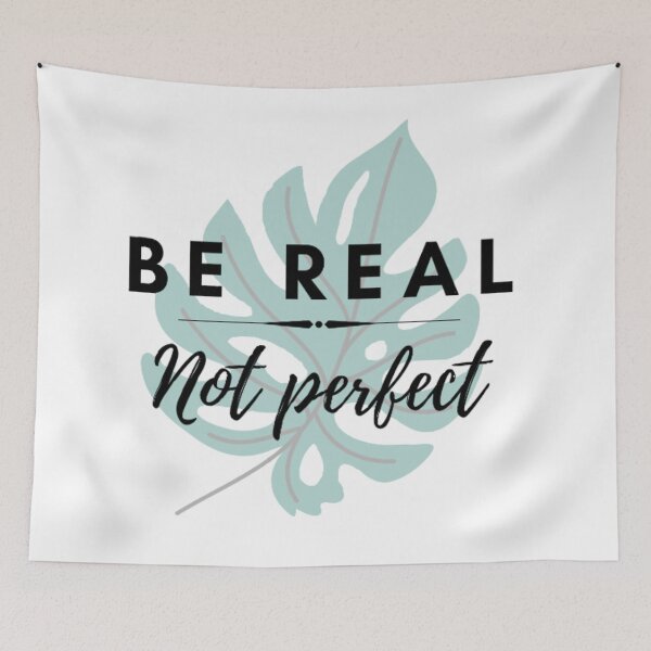 Item preview, Be Real Not Perfect designed and sold by CherishedCloset.