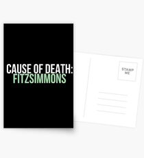 Cause of Death: Fitzsimmons Postkarten