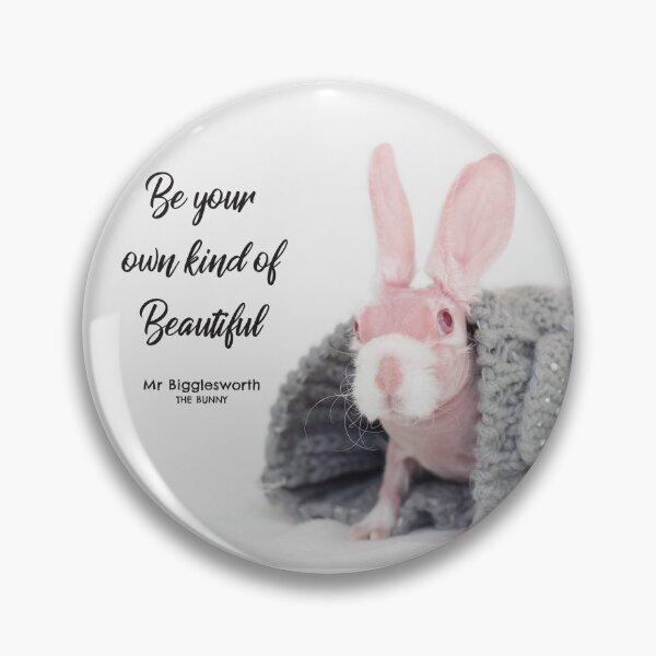 Item preview, Mr Bigglesworth the bald rabbit - Be Your Own Kind of Beautiful designed and sold by mrbigglesworth.