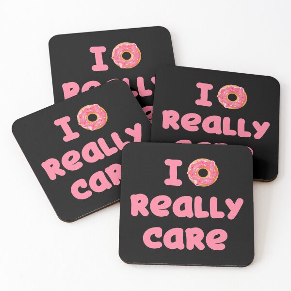 Item preview, I Donut Really Care / Funny Donut Party Love Pink Doughnuts design designed and sold by CreatedByHeidi.