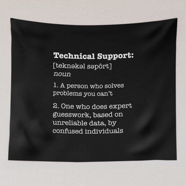 Item preview, Technical Support / Funny Definition IT Department Meme design designed and sold by CreatedByHeidi.