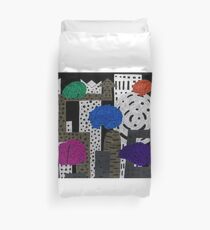 Invasion at Night Duvet Cover