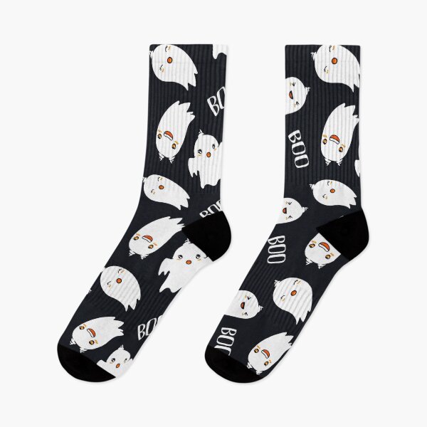 Item preview, Boo! Happy Halloween ghosts print. designed and sold by TheArtDesk.