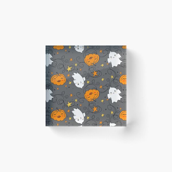 Item preview, Happy Halloween Jack o lantern and spooky print. designed and sold by TheArtDesk.