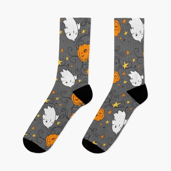 Item preview, Happy Halloween Jack o lantern and spooky print. designed and sold by TheArtDesk.