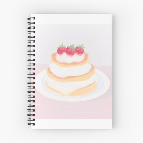 Item preview, cute picture of a tart with strawberry and cream topping And pink background designed and sold by Nanayudhistira.